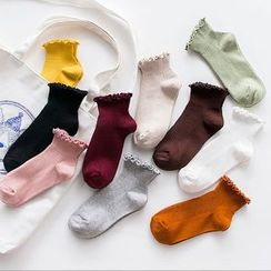 Forest Girl - Frill Trim Knit Socks
