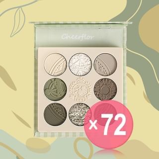 CHEERFLOR - Farley Garden Magic Circle Embossed Eyeshadow - CFR970 Forest Moss (x72) (Bulk Box)