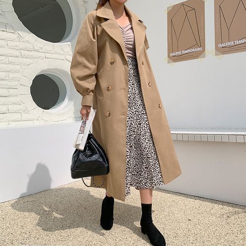Envy Look - Balloon-Sleeve Trench Coat with Belt | YesStyle