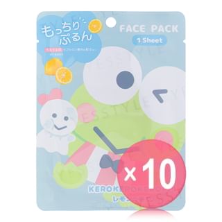 CRUX - Sanrio Kerokero Keroppi Face Pack (x10) (Bulk Box)
