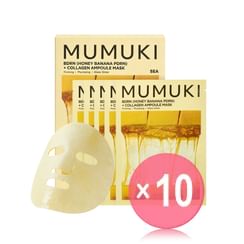 MUMUKI - Honey Banana BDRN Ampoule Mask Set (x10) (Bulk Box)