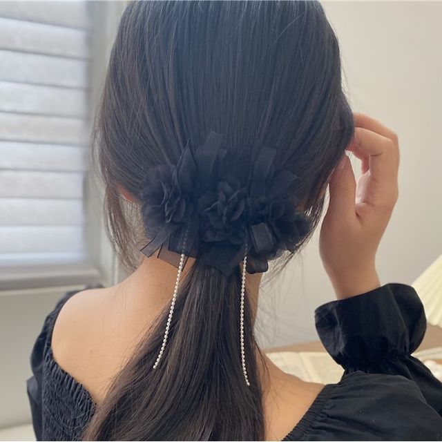 Allyrinta-Plain Mesh Hair Clip