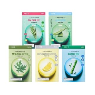 GREEN SENSE MASK ３本セット BRING GREEN - Fresh Mask Set - 6 Types | YesStyle