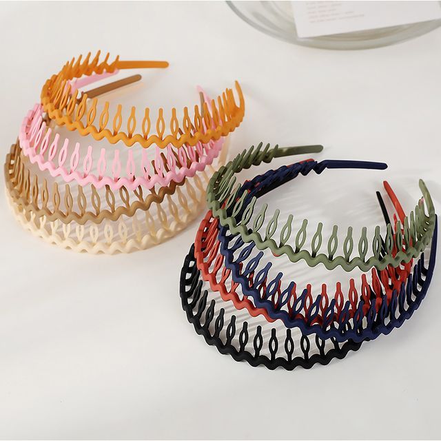 Jael-Wavy Plastic Headband Set
