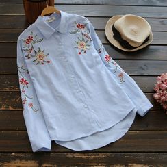 YOYO - Floral Embroidery Shirt YOYO - Floral Embroidery Shirt
