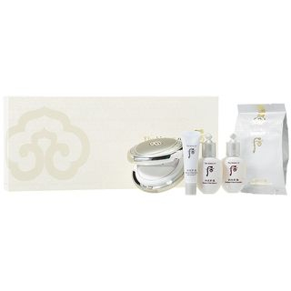 The History of Whoo - Gongjinhyang Seol Radiant White BB Cushion Special Set: Cushion SPF50+ PA++++ With Refill + Balancer 20ml + Emulsion 20ml + BB Sun SPF45 PA+++ 6ml