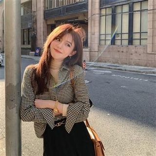 Everose-Houndstooth Shirt