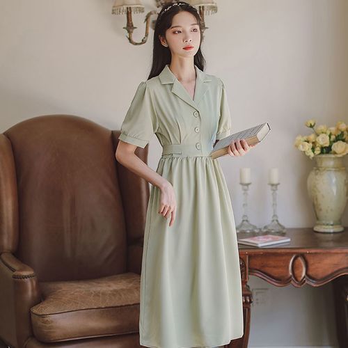 pink short sleeve dress Marcia Blush Linen Pink Designer Shirt Dress
