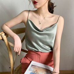 Jalynn - Spaghetti Strap Satin Top Jalynn - Spaghetti Strap Satin Top