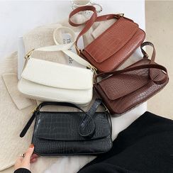 FAYLE - Plain Flap Shoulder Bag FAYLE - Plain Flap Shoulder Bag