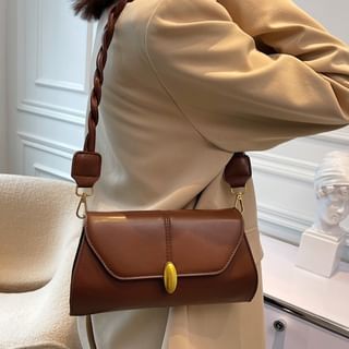 Indenis-Flap Faux Leather Shoulder Bag