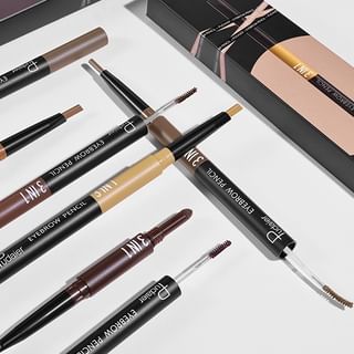 Pudaier - 3 In 1 Eyebrow Pencil / Powder / Cream - 6 Colors