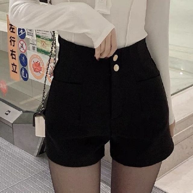 Cloud Nine-High Waist Plain Shorts