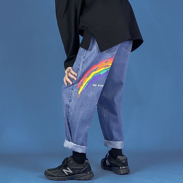 lee rainbow jeans