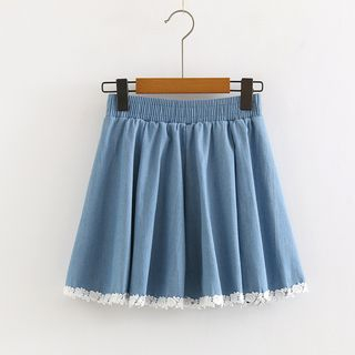 TOJI - Mini A-Line Denim Skirt | YesStyle
