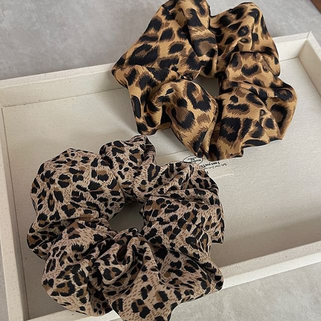 Rodiv-Leopard Print Scrunchie