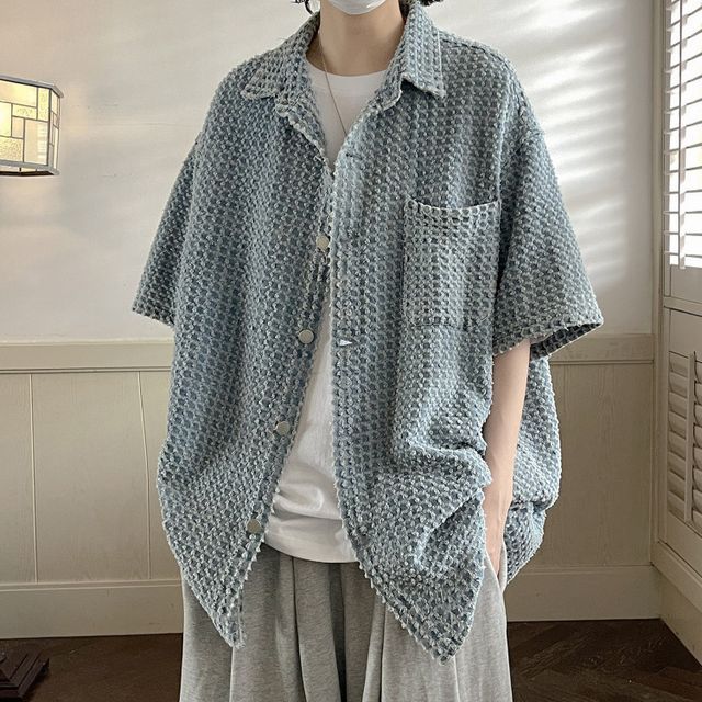Freehop ElbowSleeve Denim Shirt Jacket YesStyle