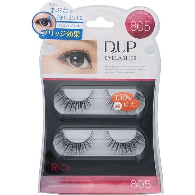 D-up-Cílios Volumos Longos e Cheios 805 Natural Eyedric-2 Pares