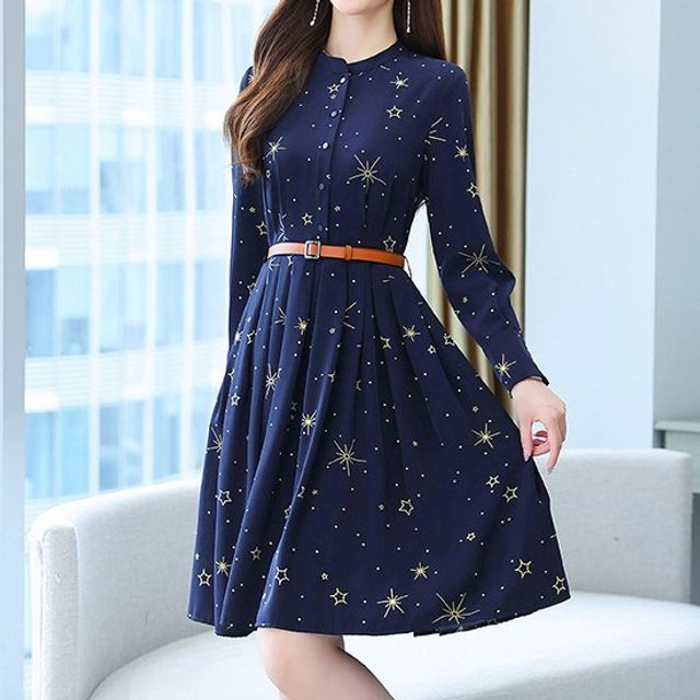 silver grey formal dresses Embellished Long A-Line Formal Dress with Long Sleeves Off White / 18 main image 1