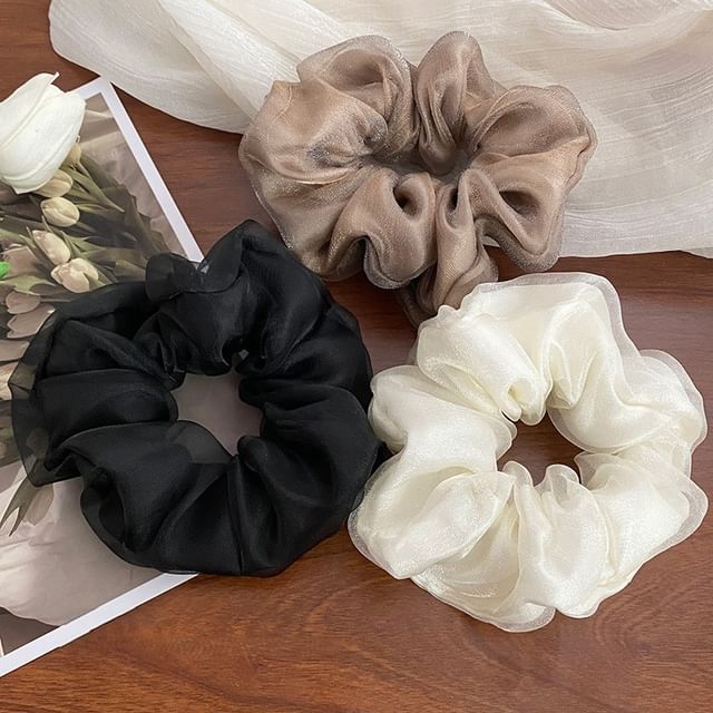 Chimerro-Plain Mesh Scrunchie