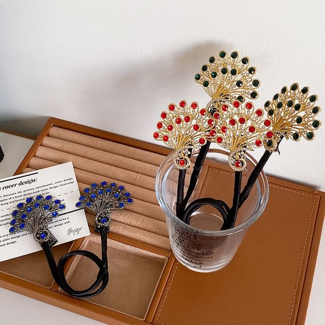 Kiren-Rhinestone Hair Bun Maker