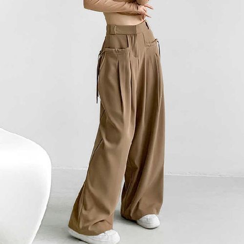 Amazon.com: YBStars Women Wide Leg Pants Solid Color/Printed High Waist  Oversized Tie-up Trousers Spring Fall Summer Lounge Wide Pants (Multicolor  7, Small) : Clothing, Shoes & Jewelry