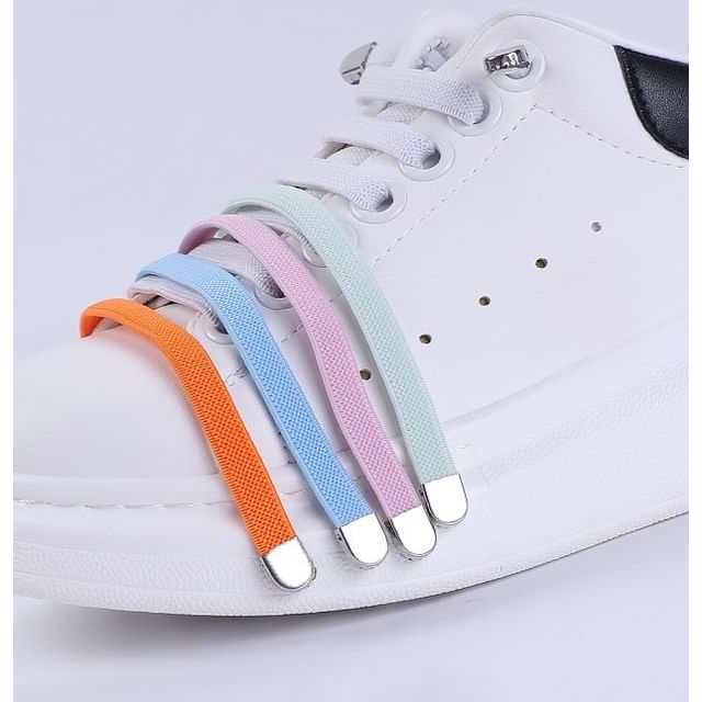 XIXI STUDIO-Plain No Tie Shoelaces