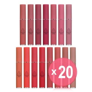 3CE - Velvet Lip Tint - 15 Colors (x20) (Bulk Box)