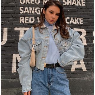 loose fitting denim jacket