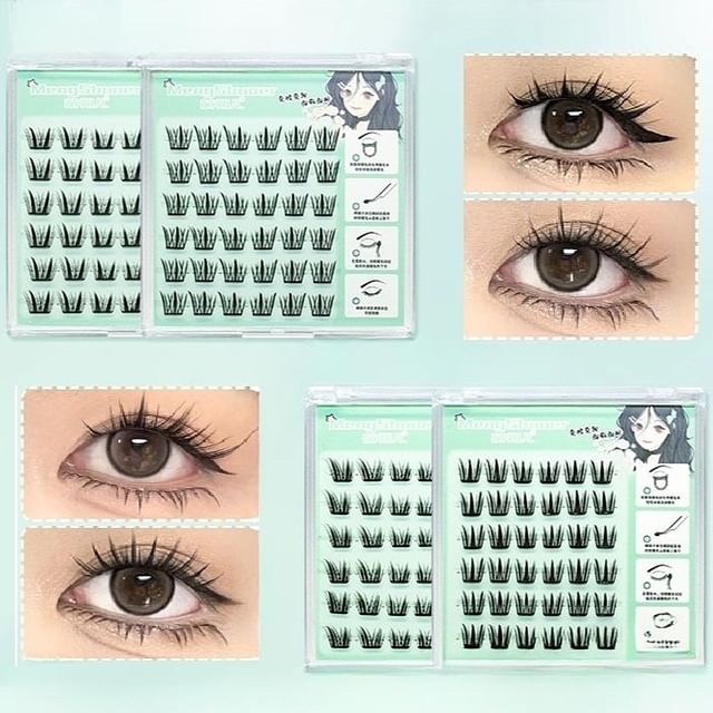LuxeFlutter-Multipack False Eyelashes Cluster Various Designs