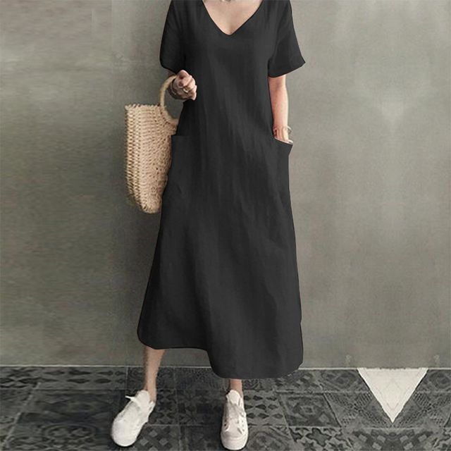 knee length dresses for ladies Linen Wrap Dress, Women's Midi Dress, Summer Wrap Dress, Breathable Linen Dress