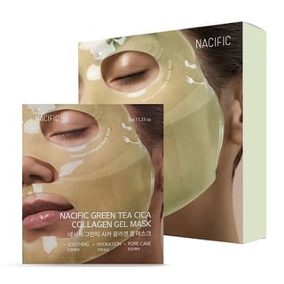 Nacific - Green Tea Cica Collagen Gel Mask Set