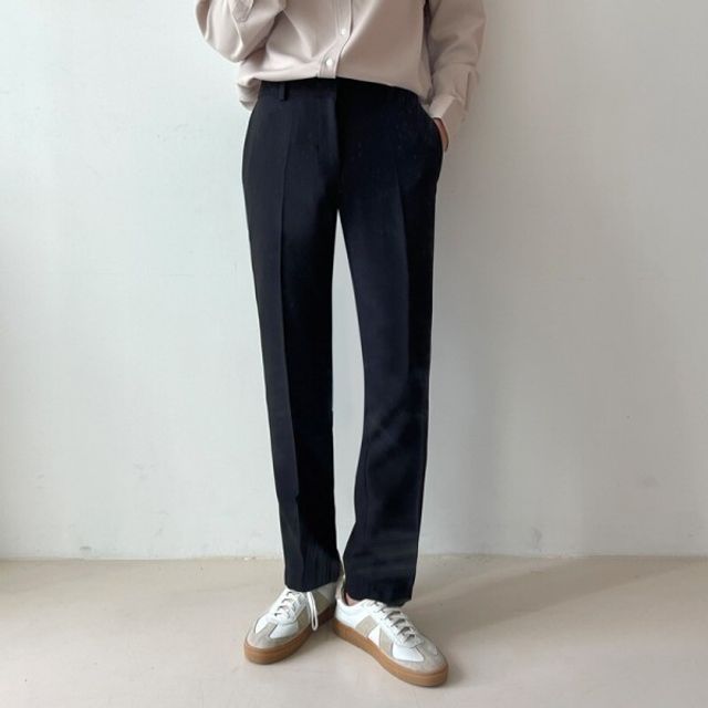 Seoul Homme - Tapered-Leg Dress Pants | YesStyle