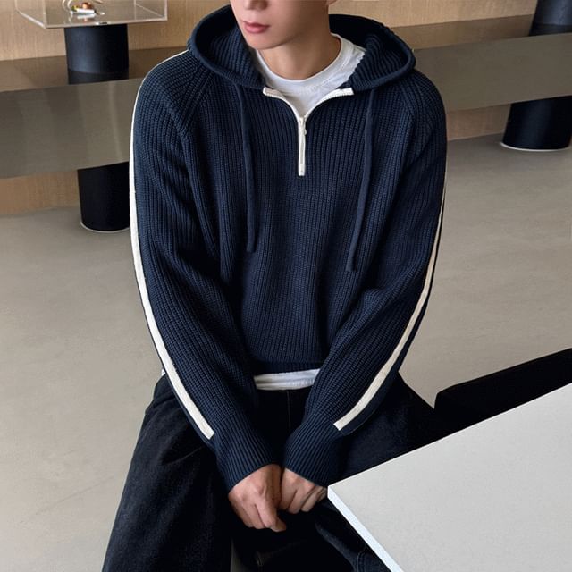 MRCYC-Striped Hooded Sweater