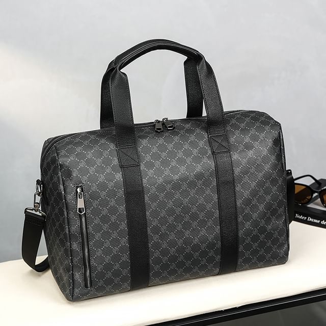 BagBuzz-Diamond Motif Carryall Bag