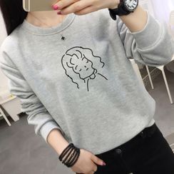 Manki - Face Print Sweatshirt Manki - Face Print Sweatshirt