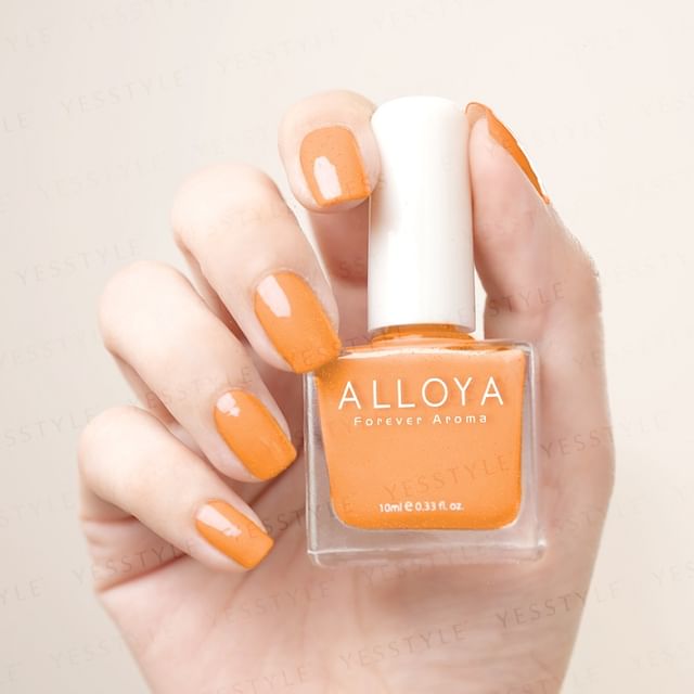 ALLOYA-Water-Based Natural Nail Polish Environmental Friendly 081 Pumpkin Spice