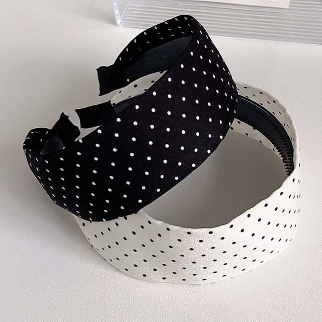 Mentosi-Dotted Fabric Headband