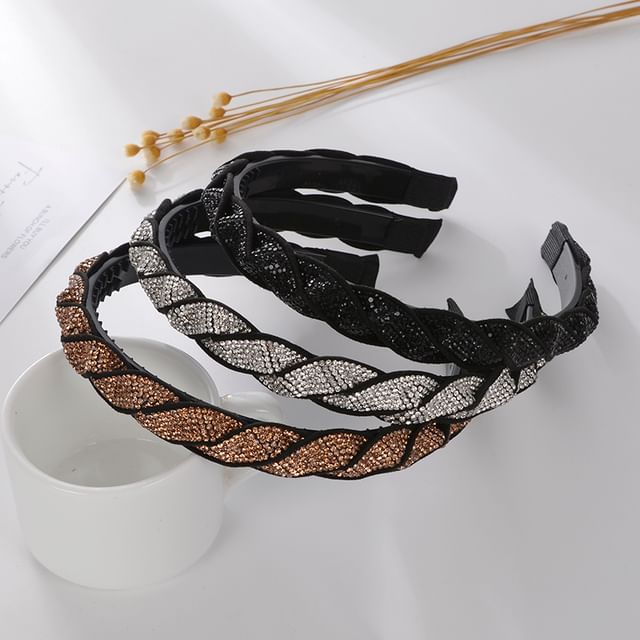 Ordinario-Rhinestone Twist Headband