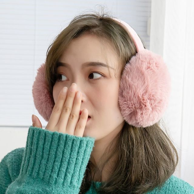 Hyeeun Faux Fur Ear Muffs YesStyle