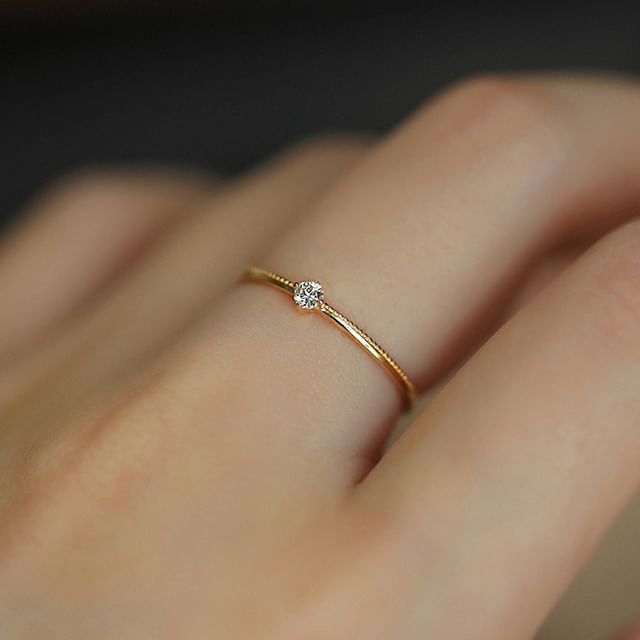 Phoenoa-CZ Thin Ring