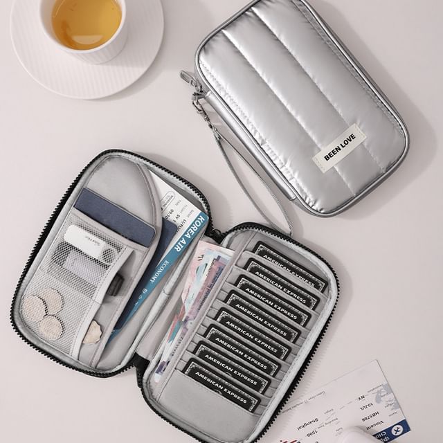 NEJA-Quilted Zip Travel Pouch