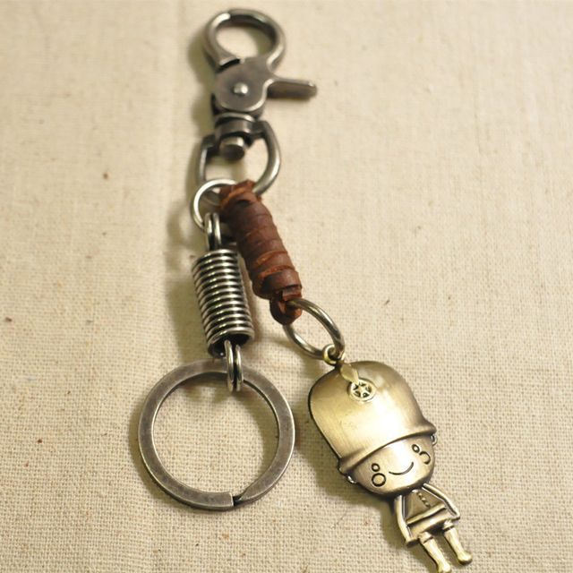 BABLIBU-Genuine Leather Solider Key Chain