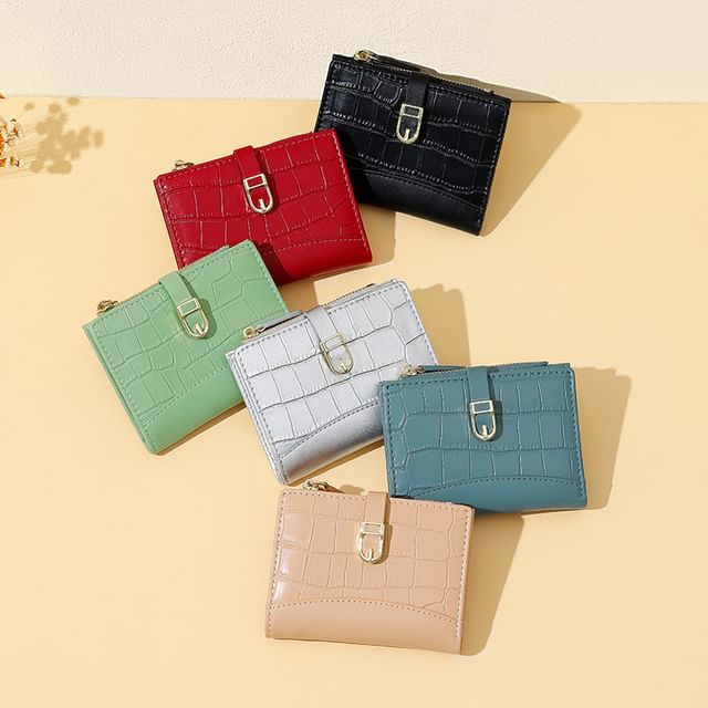 tablarosa-Faux Leather Plain Wallet