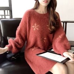ANLI - Snowflake Boxy Sweater
