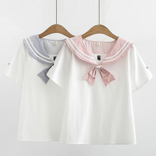 Angel Love - Sailor Collar Short-Sleeve T-Shirt | YesStyle