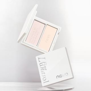NOVO - Shimmer Dual-Tone Highlighter Palette - 3 Types