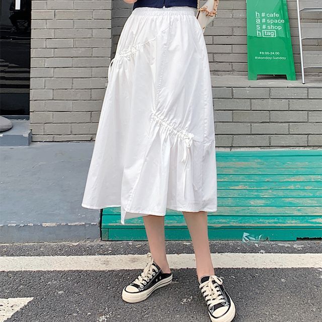 Everose-Midi A-Line Skirt
