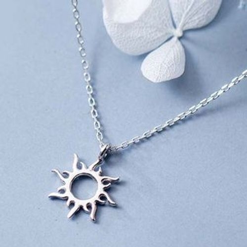 925 Silver Multifacet Sun Chain Necklace | 925 Silver Jewellery | A KIND  OOOF