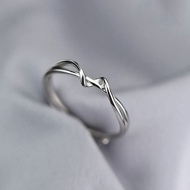 A-ROCH-925 Sterling Silver Helical Open Ring